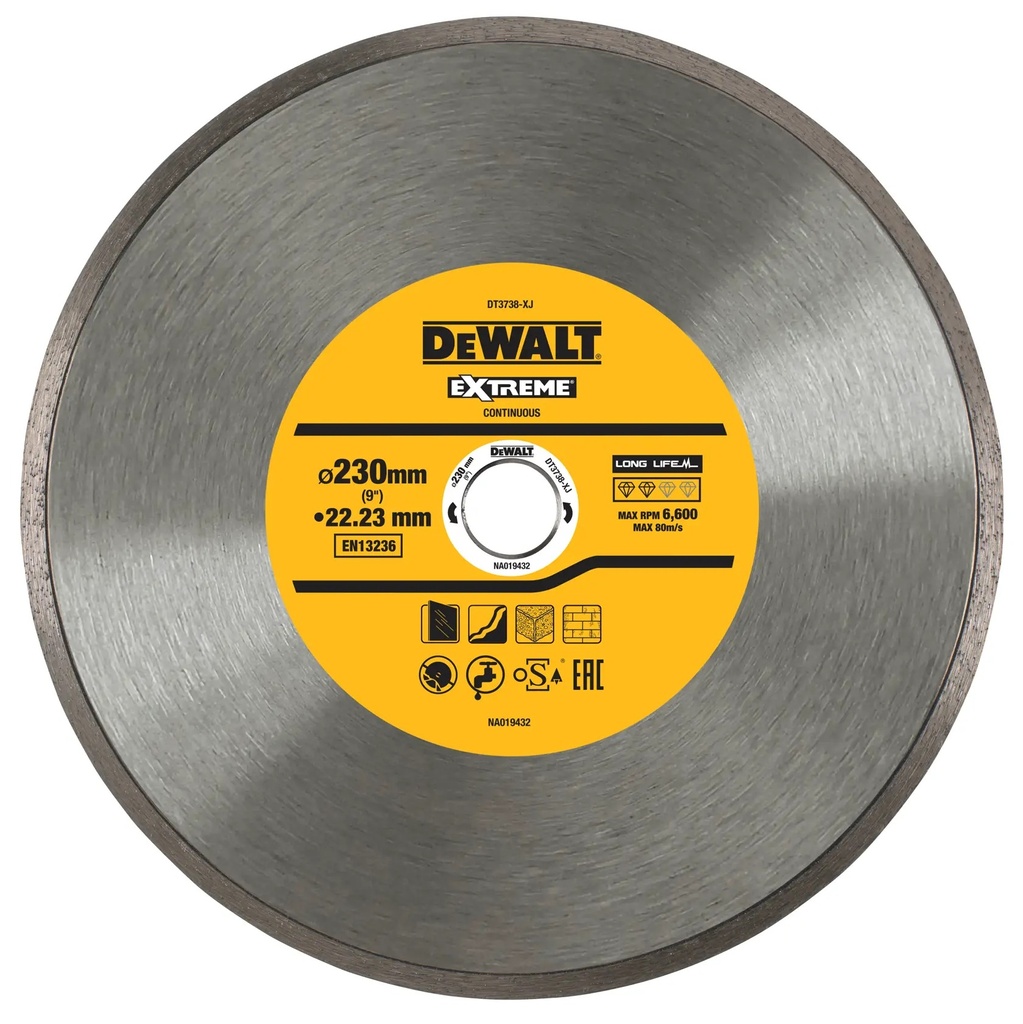 DEWALT Diamond Cutting Disc, 230 mm, DT3738-XJ