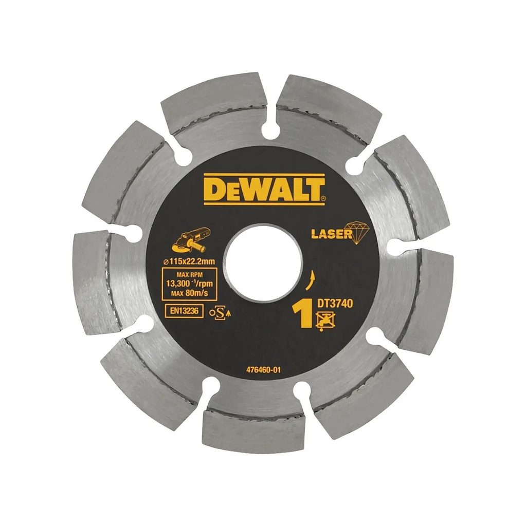 DEWALT Diamond Cutting Disc, 115 mm, 2 mm, Japan, DT3740-XJ