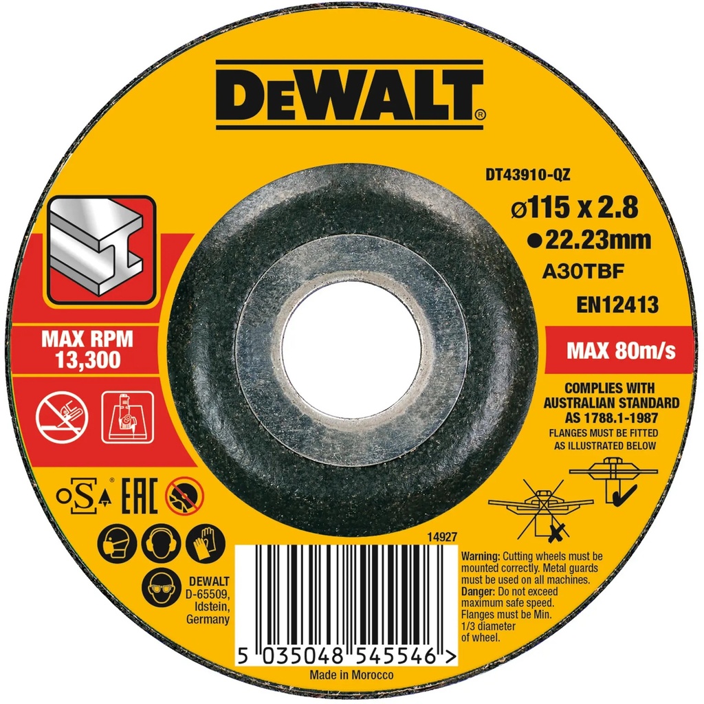 DEWALT High Performance OSA Cutting Disc Metal, DT43910-QZ
