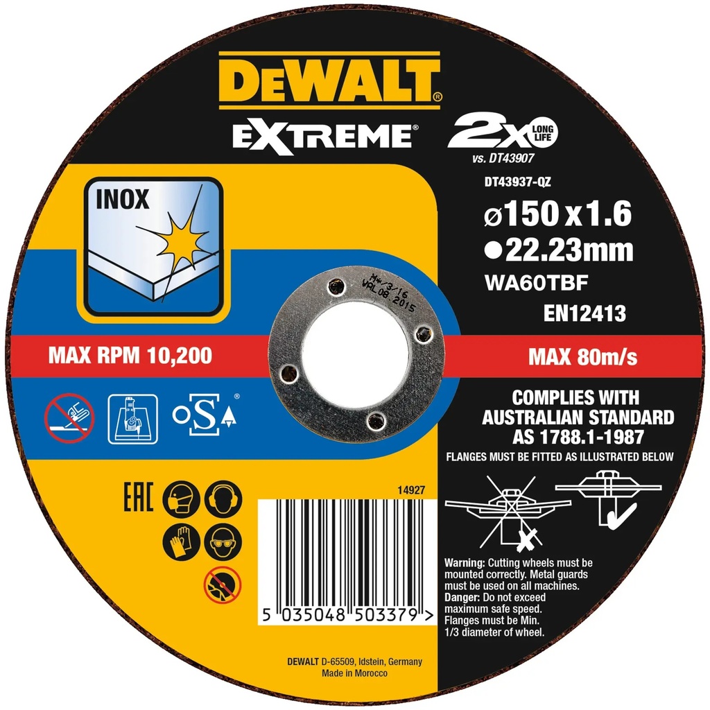 DEWALT Extreme OSA Cutting Disc, DT43937-QZ