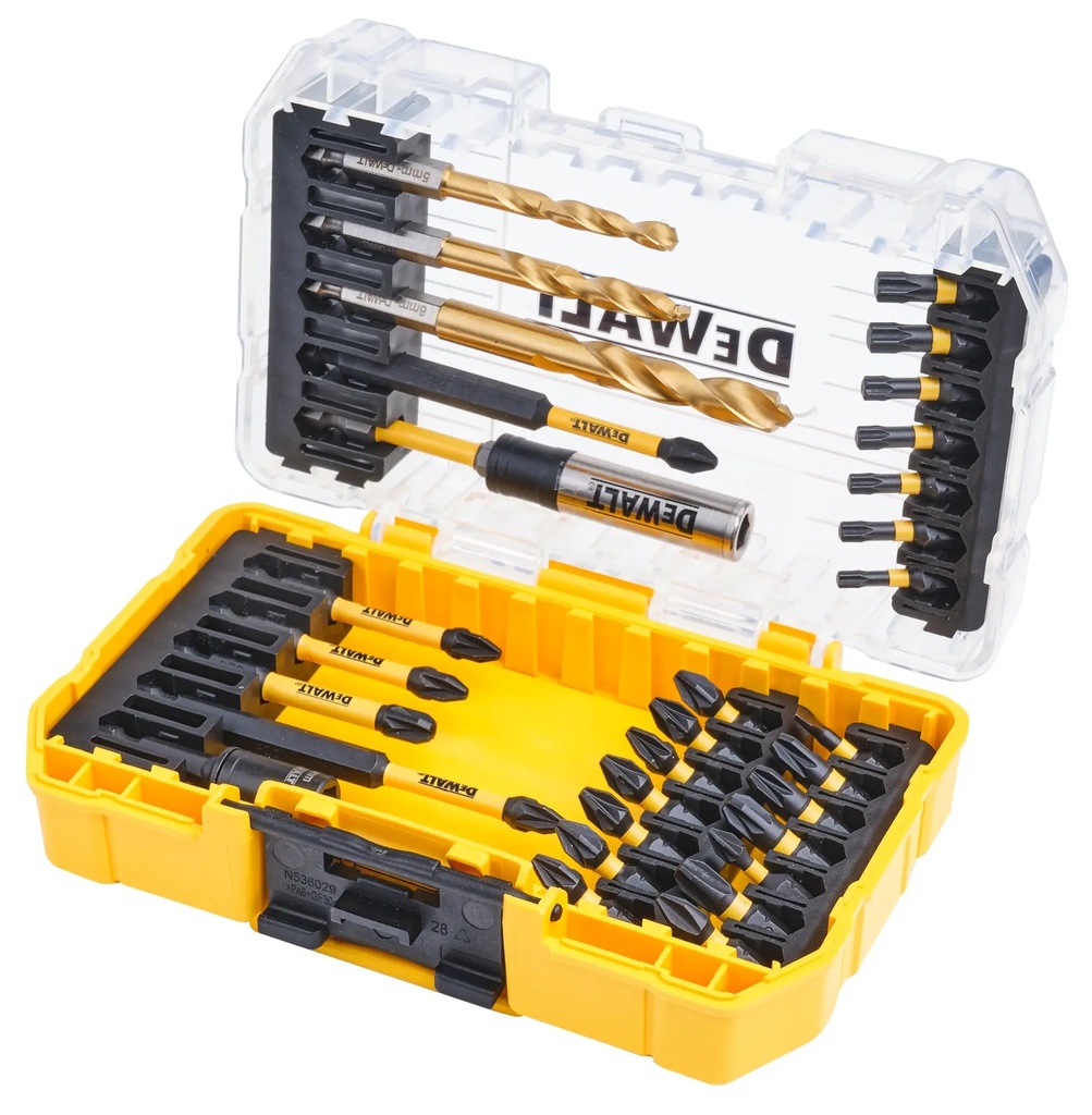 DEWALT Set de 32 de burghie FLEXTORQ, DT70741T-QZ