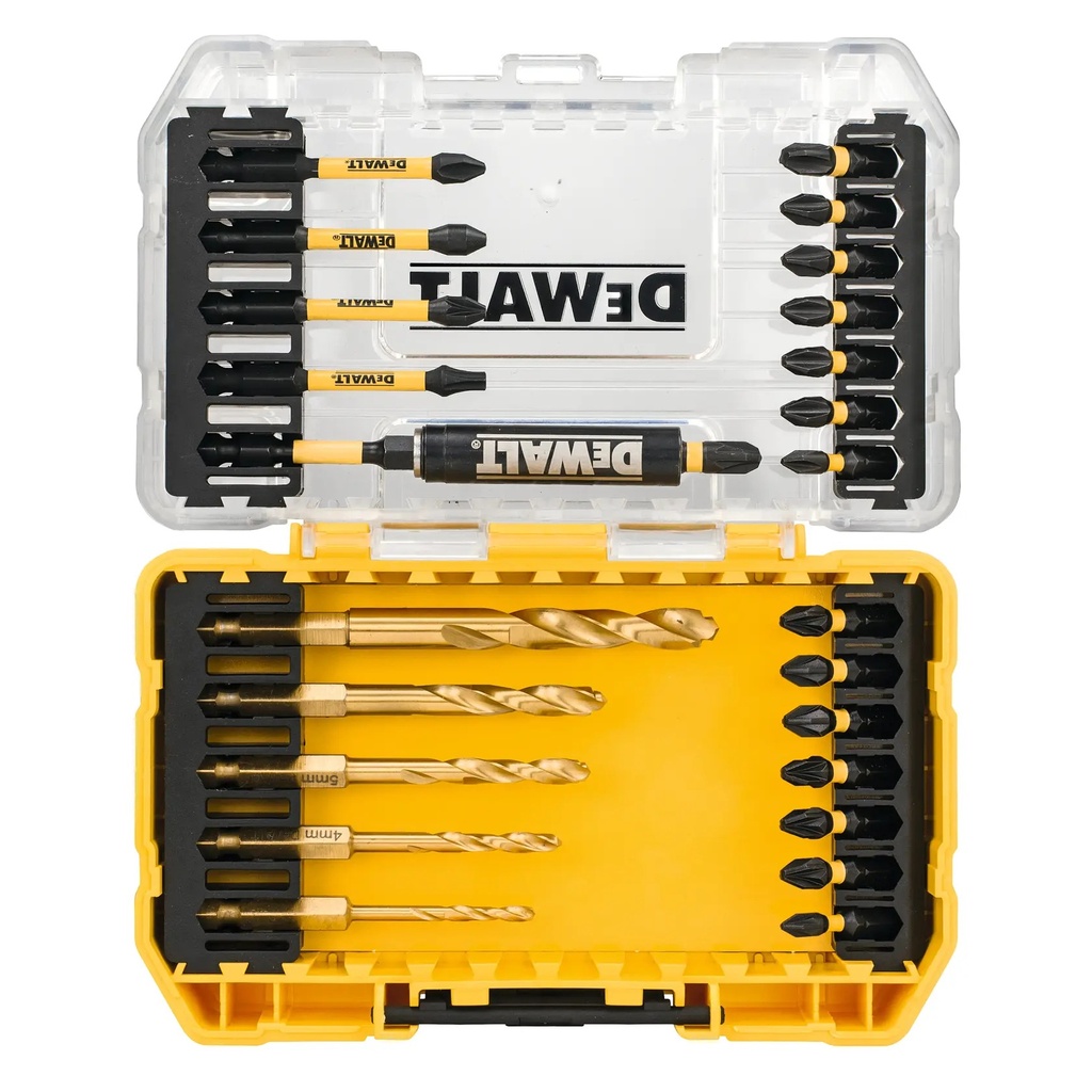 DEWALT FLEXTORQ Drill Drive Set, Small Tough Case, 25 Pcs, DT70749T-QZ