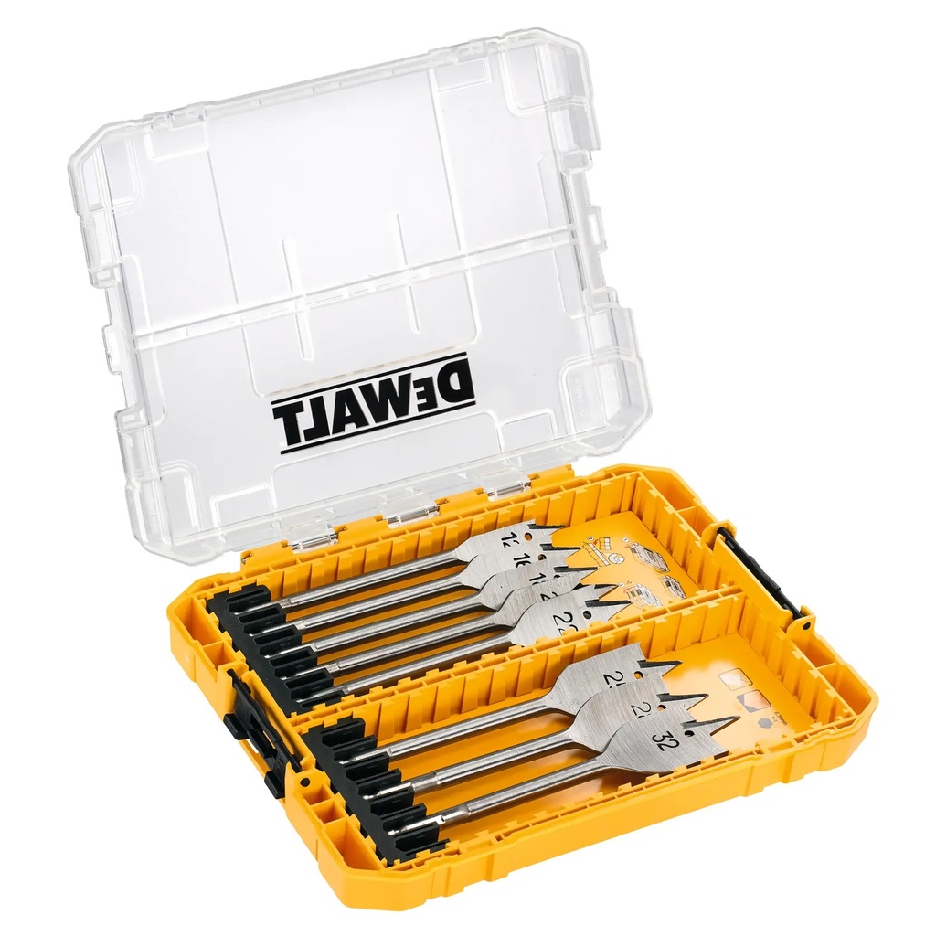 DEWALT Set standard de 8 bucati din lemn plat, DT70750-QZ