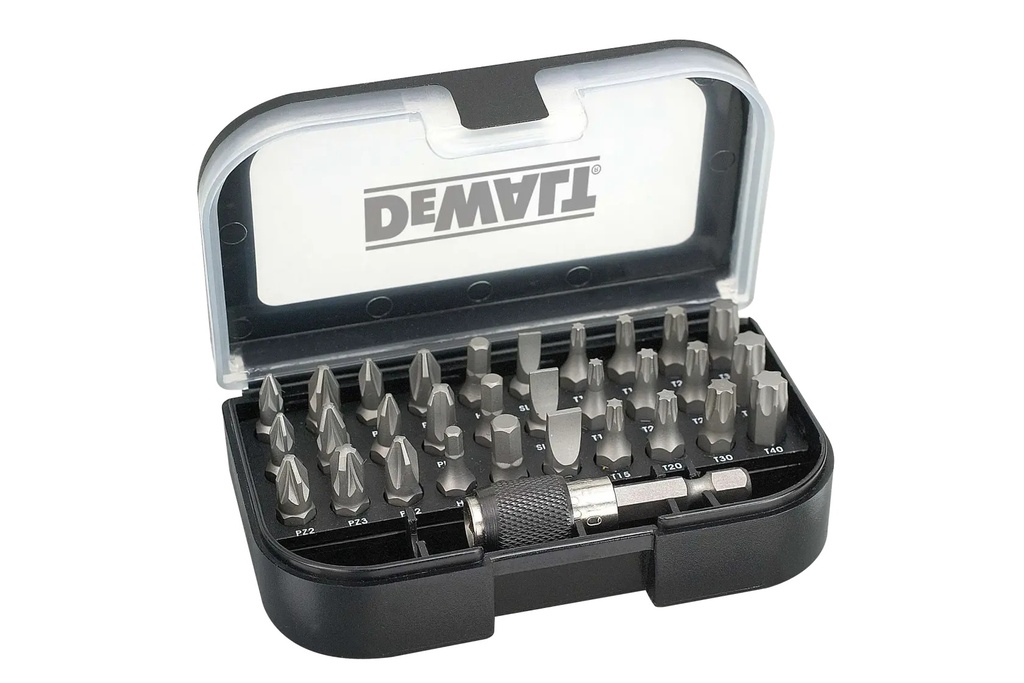 DEWALT Set de carcase extra mici si rezistente de inalta performanta, 25 mm, 31 de piese, DT7944-QZ