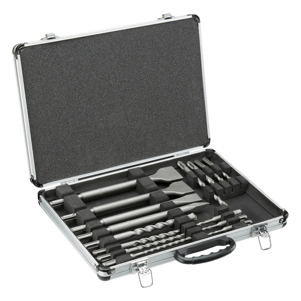 DEWALT SDS PLUS Drill Bit and Chisel Set in Aluminum Case, 15 pc., DT9679-QZ