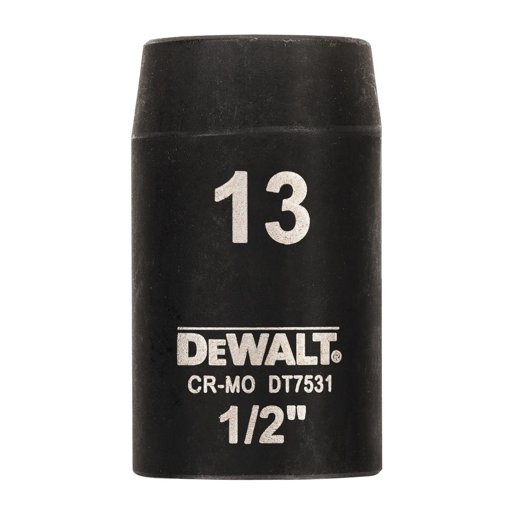 DEWALT 1/2" Shallow Impact Socket, 13mm, DT7531-QZ