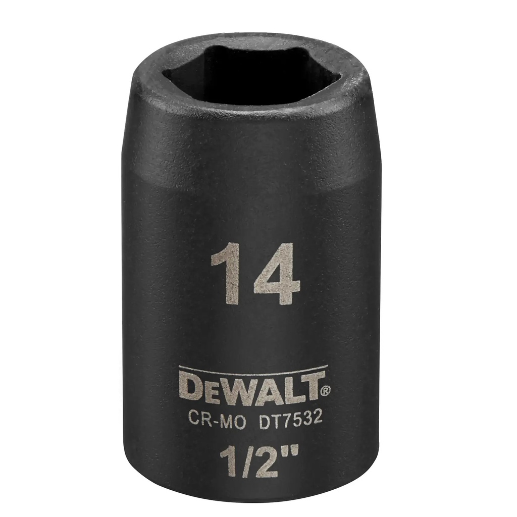 DEWALT Cheie tubulara de impact superficiala 1/2", 14 mm, DT7532-QZ