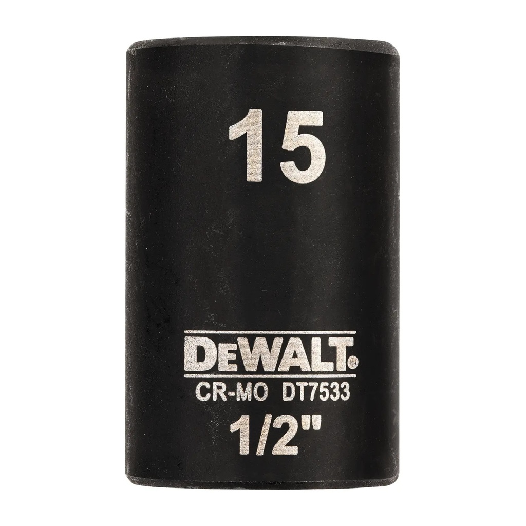 DEWALT Cheie tubulara de impact superficiala 1/2", 15 mm, DT7533-QZ
