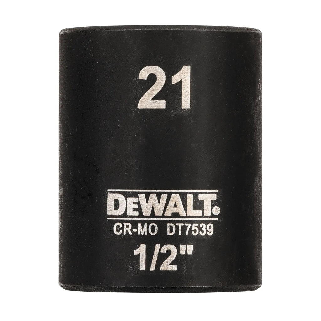 DEWALT Cheie tubulara de impact superficiala 1/2", 21 mm, DT7539-QZ
