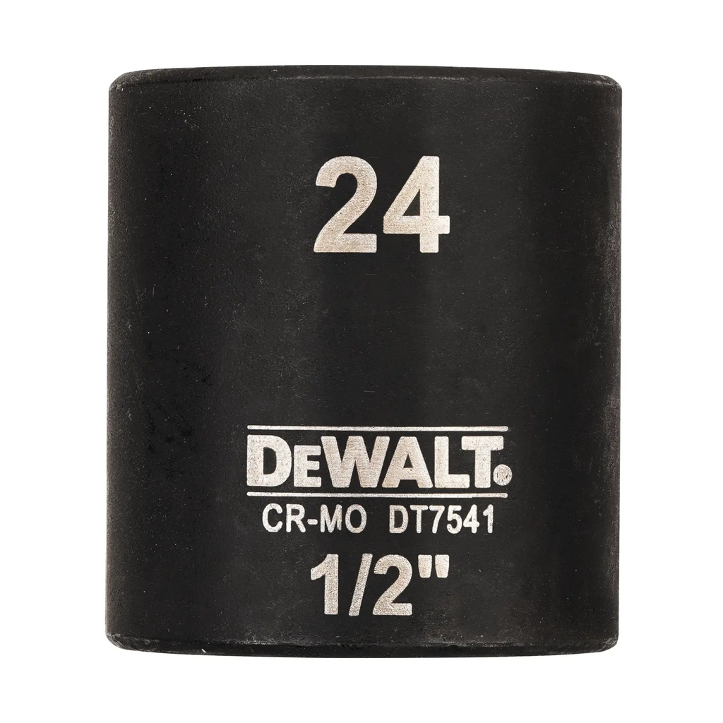 DEWALT 1/2" Shallow Impact Socket, 24mm, DT7541-QZ