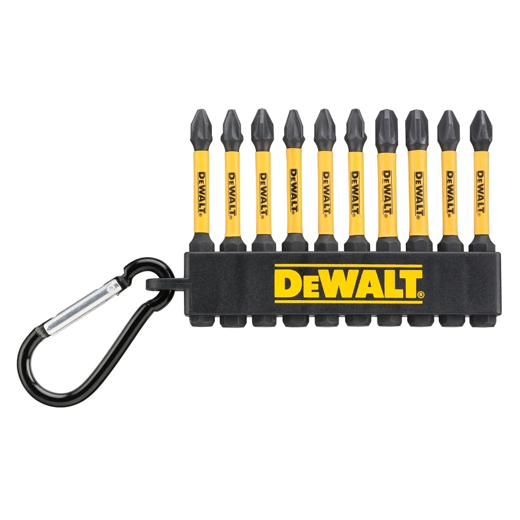 DEWALT 10 buc Breloc cu surubelnita, 57 mm, DT7274-QZ, PH mixt PZ FLEXTORQ