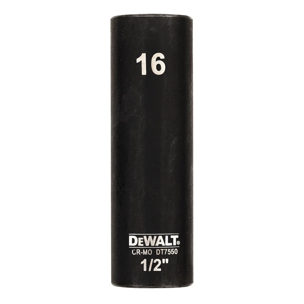 DEWALT Cheie tubulara de impact 1/2", adanca, 16 mm, DT7550-QZ