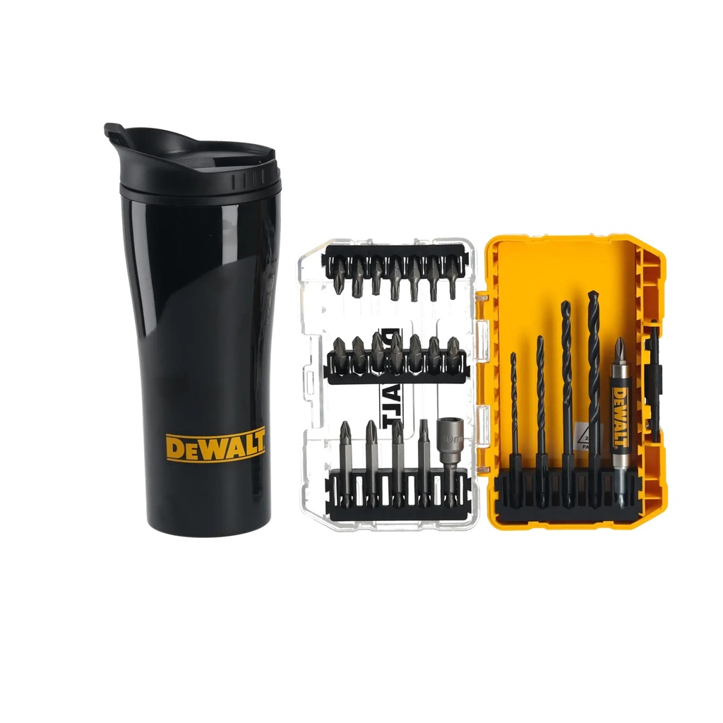 DEWALT 25pc Drill Drive Set & Drinking Mug, DT70707-QZ