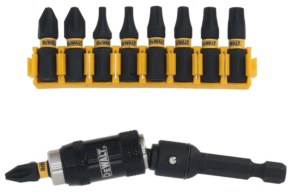 DEWALT EXTREME Impact Torsion Bit Tip Holder & Screwdriving Bit, 10 pc, DT70518T-QZ
