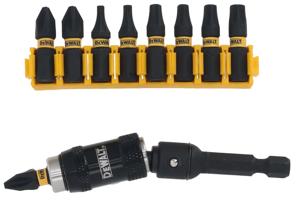 DEWALT FLEXTORQ Set de surubelnite cu suport pivotant pentru biti set de 10 bucati, DT70578T-QZ