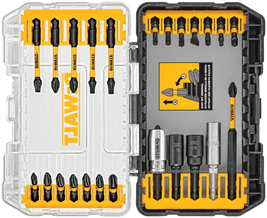 DEWALT FLEXTORQô IMPACT READYÆ SCREWDRIVING SET, 25 PIECE, DWA2FTS25IR
