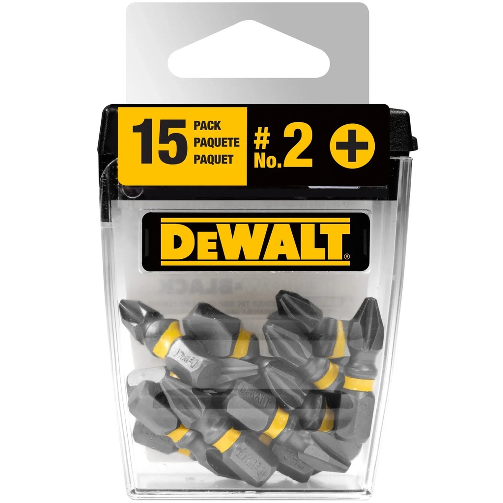 DEWALT MAX IMPACTô PH2 INSERT BIT 15 PACK, 25MM, DWA1PH2MI15