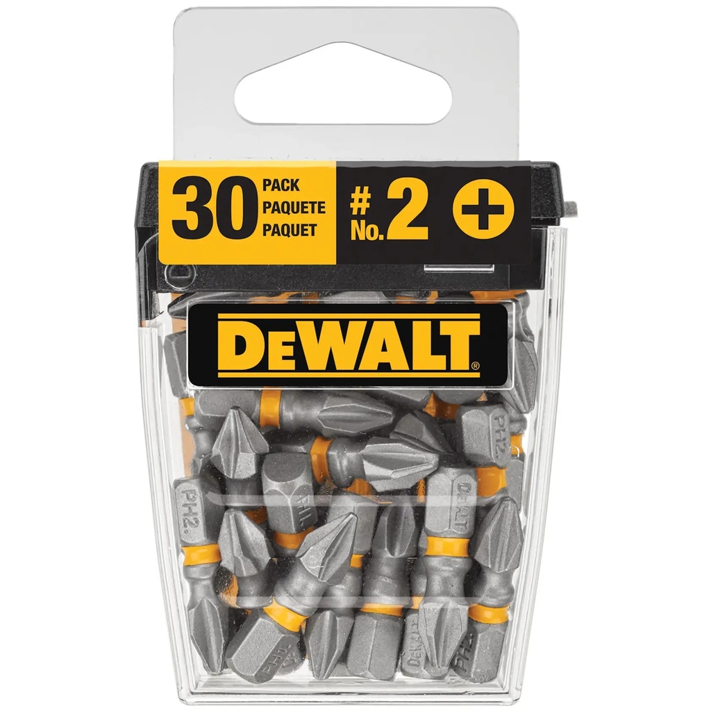 DEWALT MAX IMPACTô PH2 BITURI INSERT 30 PACHET, 25MM, DWA1PH2MI30