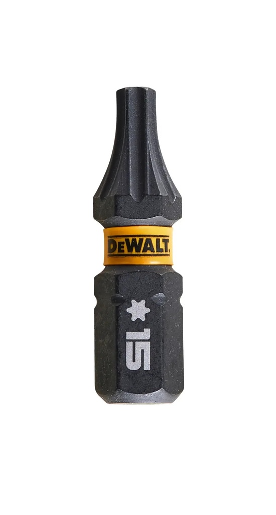 DEWALT T15 FLRQ Screwdriver Bit, 25mm, 5 Pcs, DT7380T-QZ