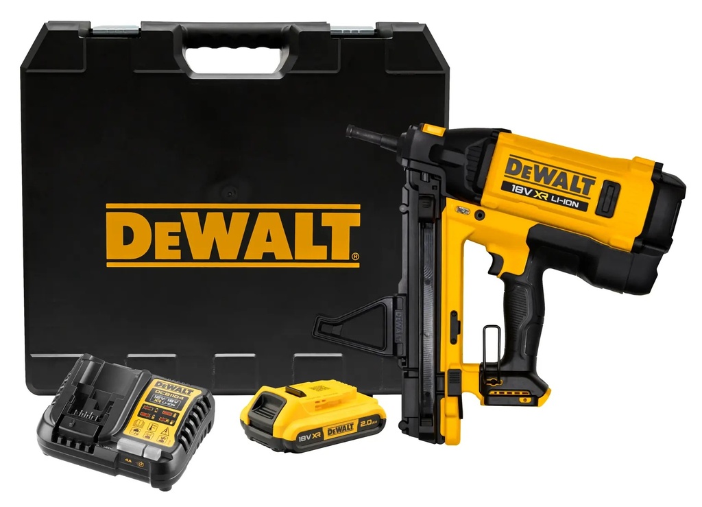 DEWALT 18V XR® Gas Concrete Nailer - 1 x 2AH, DGN845D1-GB