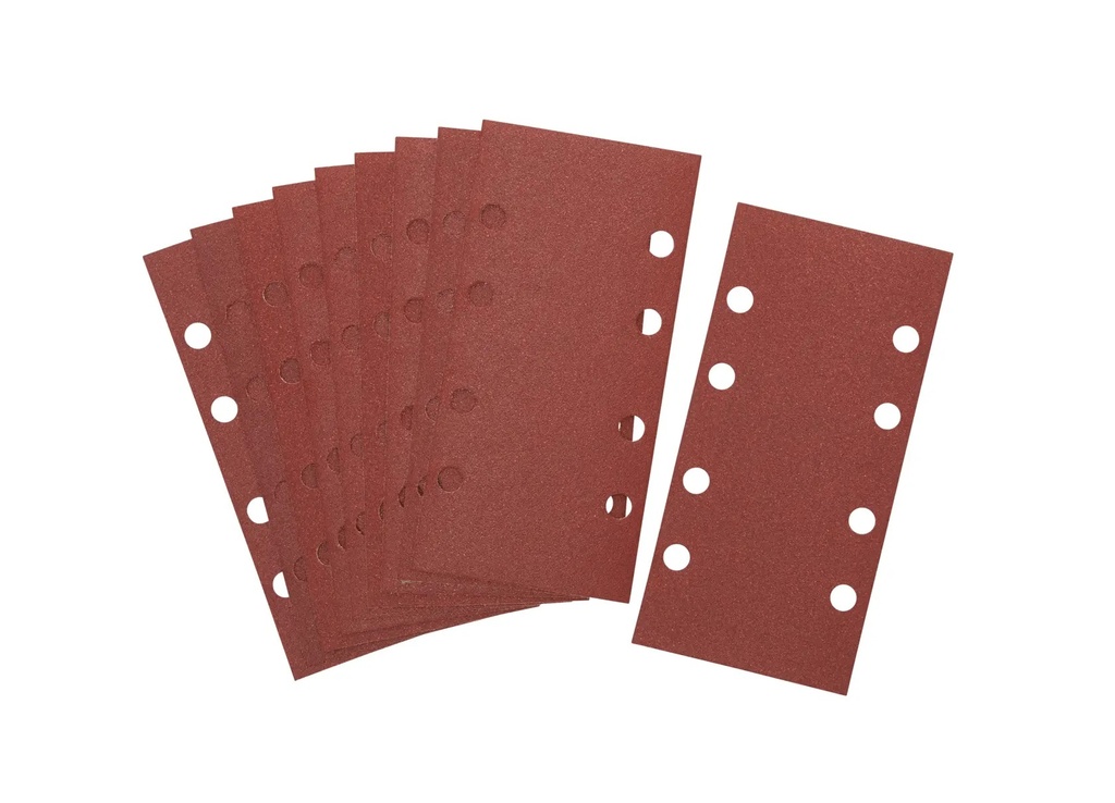DEWALT 1/3 Sheet 8-hole Multi-purpose Sanding Sheet, 93mm x 190mm, 180g, 10 Pack, DT8623-QZ