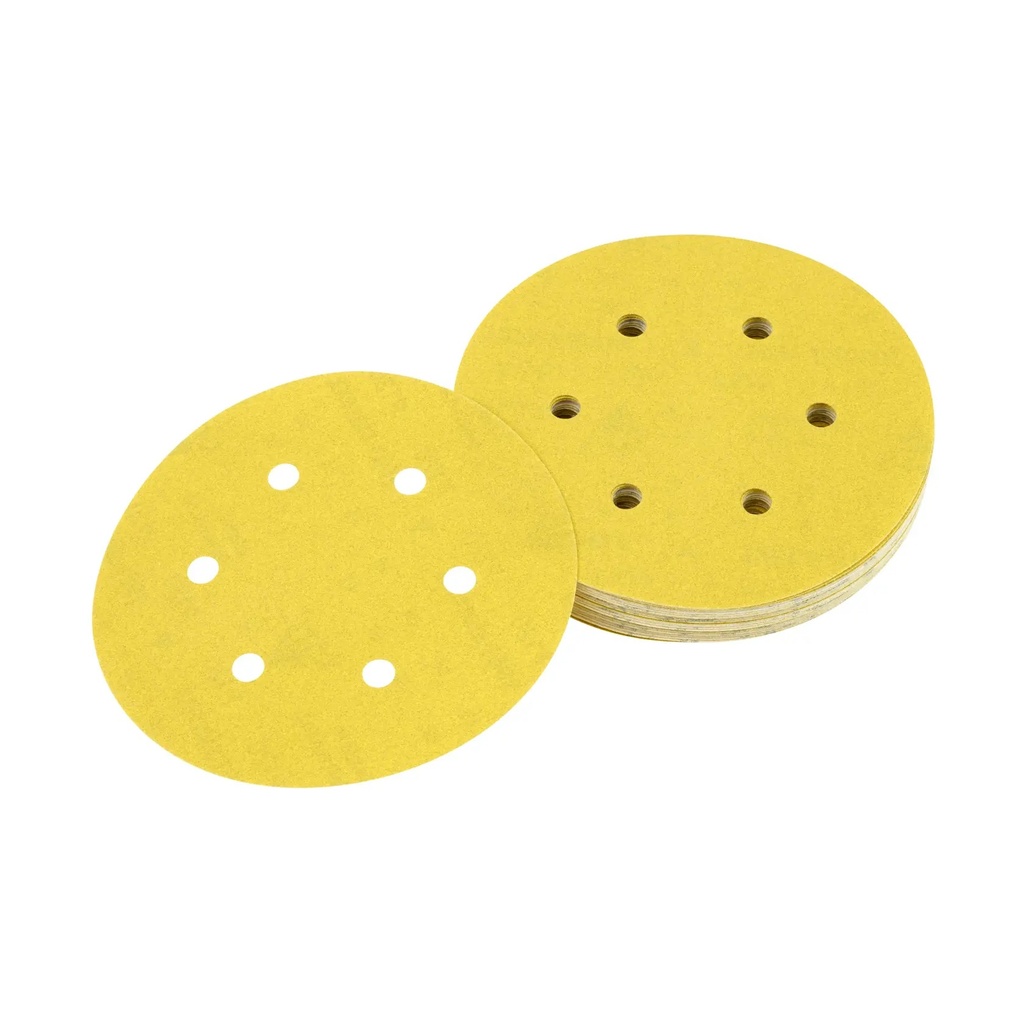 DEWALT Ros 8-hole Multi Purpose Sandpaper Disc, 150mm, 120g, 10 Pack, DT3125-QZ