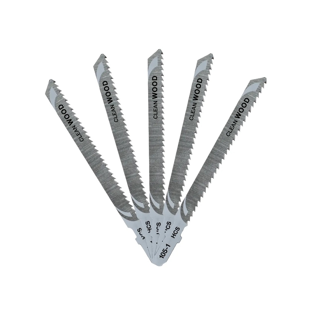 DEWALT Lama de ferastrau vertical cu tija in T HCS pentru lemn (T101B), 73 mm, pachet de 5, DT2165-QZ