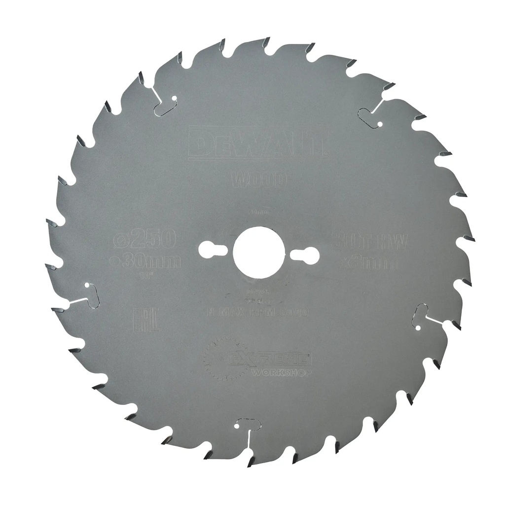 DEWALT Extreme Lama de ferastrau circular pentru atelier, 250 mm x 30 mm, 30 dinti, DT4226-QZ