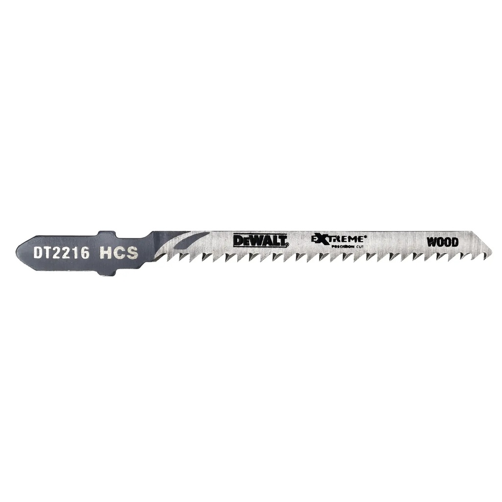 DEWALT Extreme Precision HCS Jigsaw Blade Wood (T119BO), 54mm, 5 Pack, DT2216-QZ