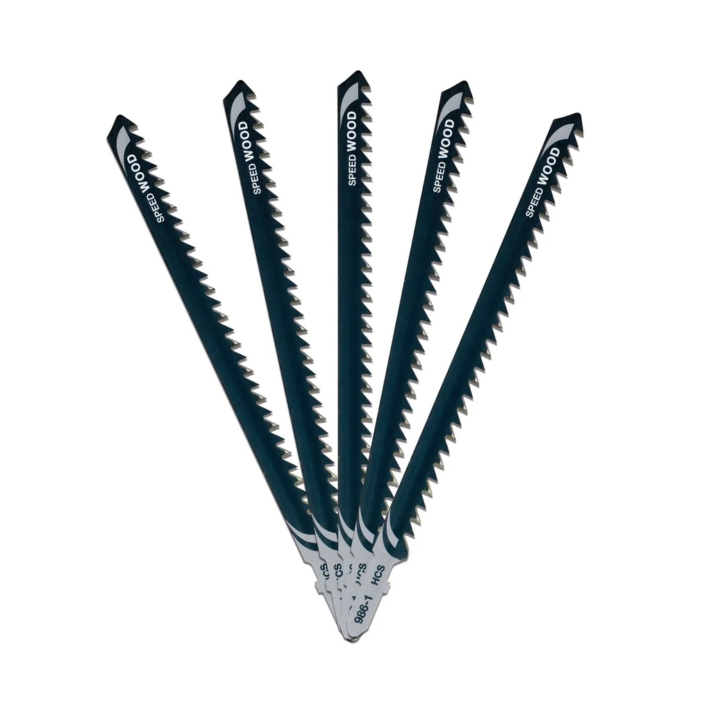 DEWALT T-Shank HCS Jigsaw Blade Wood (T344D), 116mm, 5 Pack, DT2169-QZ