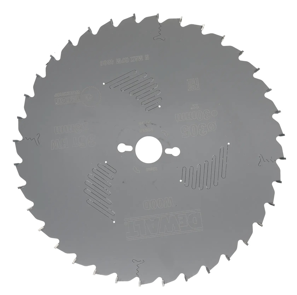 DEWALT Extreme Workshop Circular Saw Blade, 30mm Arbor, 305mm, 36T, DT4330-QZ