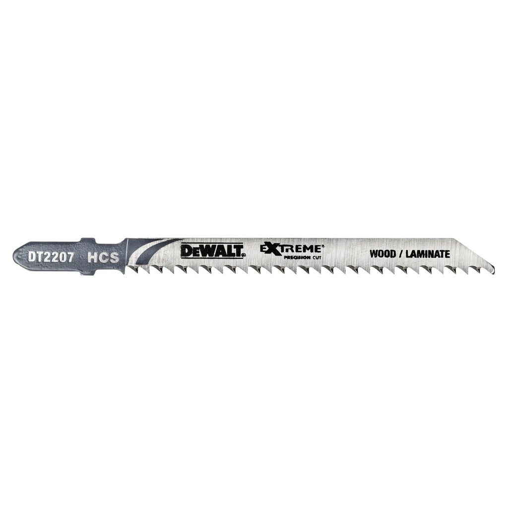 DEWALT Extreme Precision HCS Jigsaw Blade Wood (T101BR), 75mm, 5 Pack, DT2207-QZ