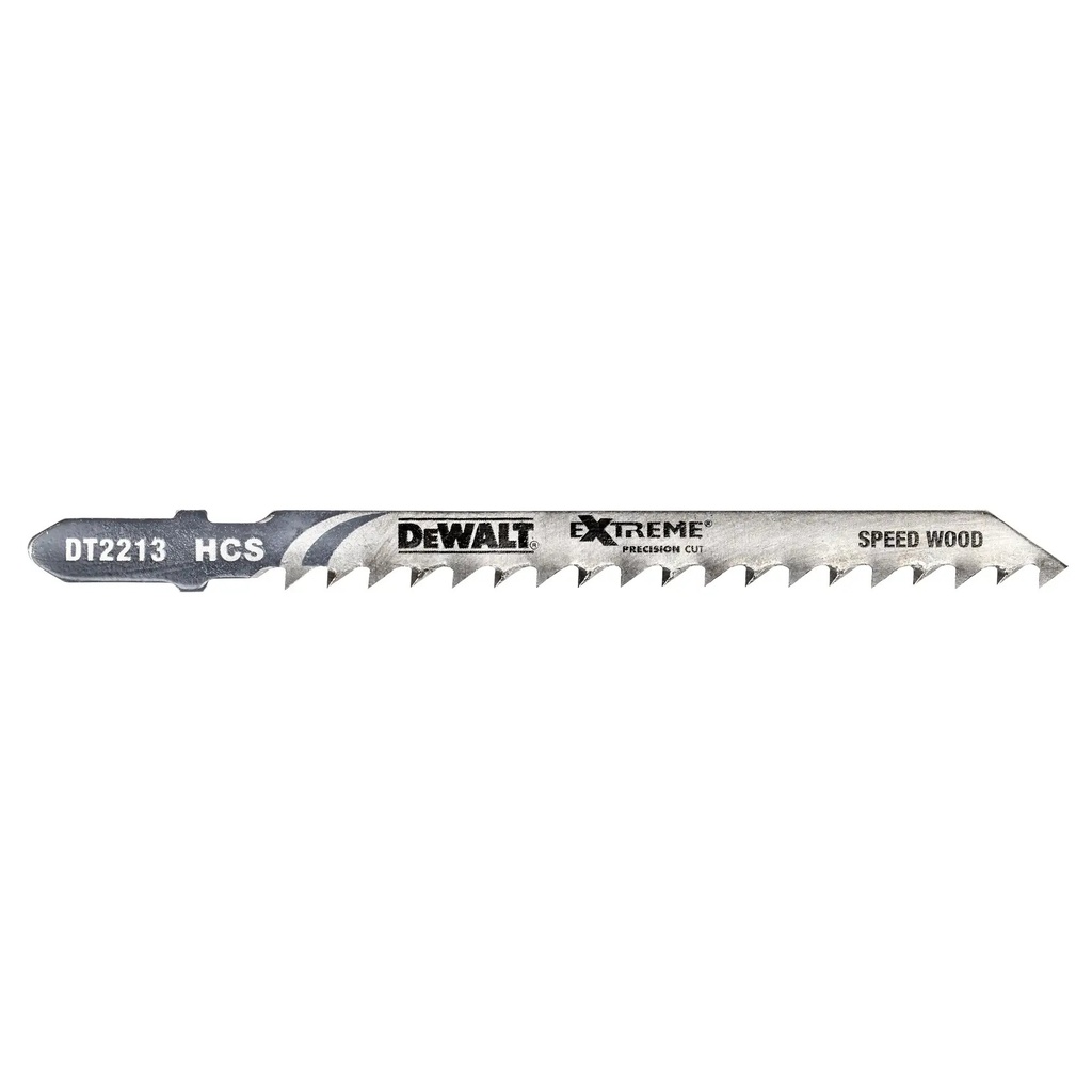DEWALT Extreme Precision HCS Wood Jigsaw Blade (T144D), 75mm, 5 Pack, DT2213-QZ