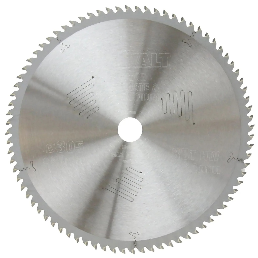 DEWALT Extreme Workshop Circular Saw Blade ATB (16/20/25/25.4/30mm), 305mm, 80T, DT90265-QZ