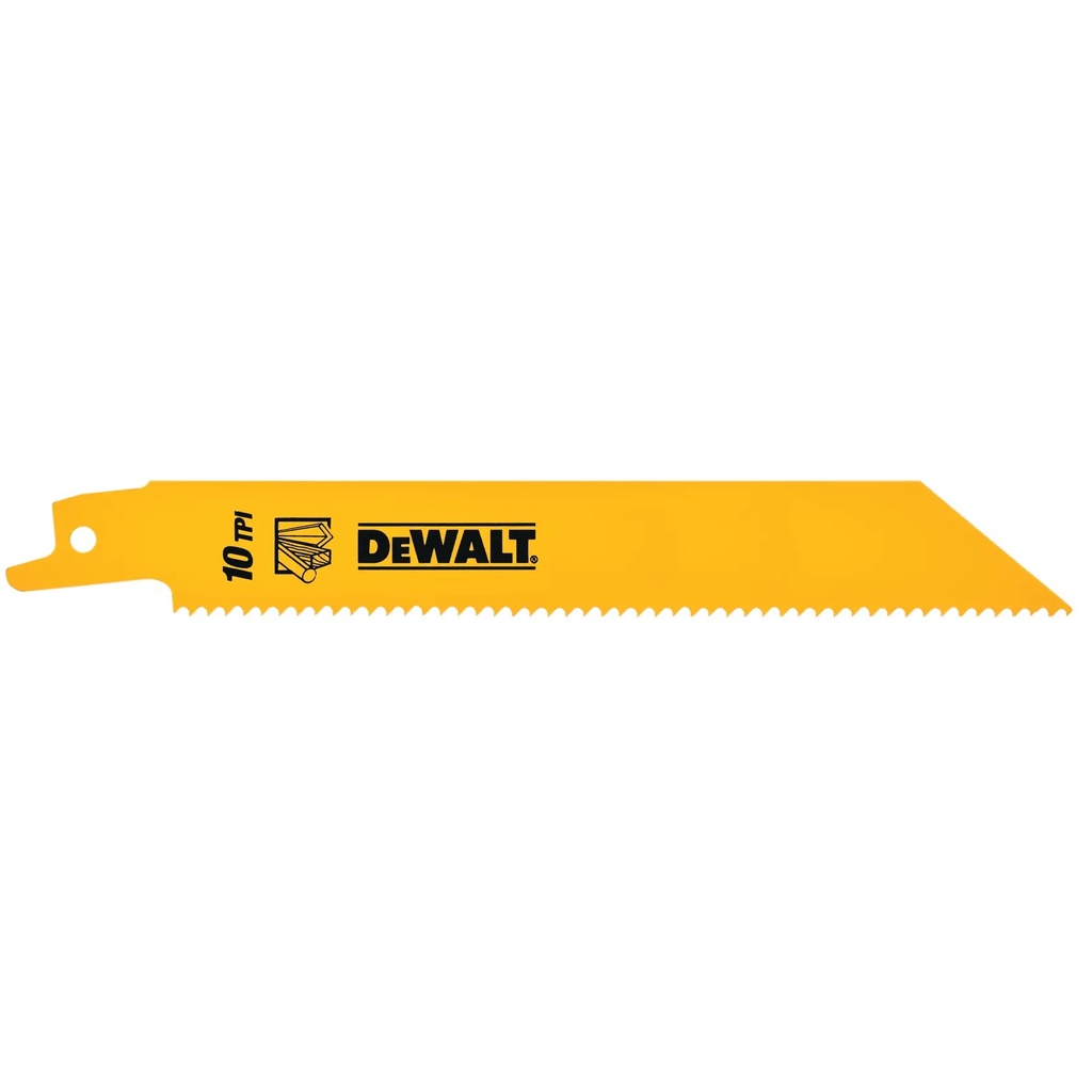 DEWALT BI-Metal Reciprocating Saw Blades - For Universal Use, 152mm, 5 Pack, DT2345-QZ