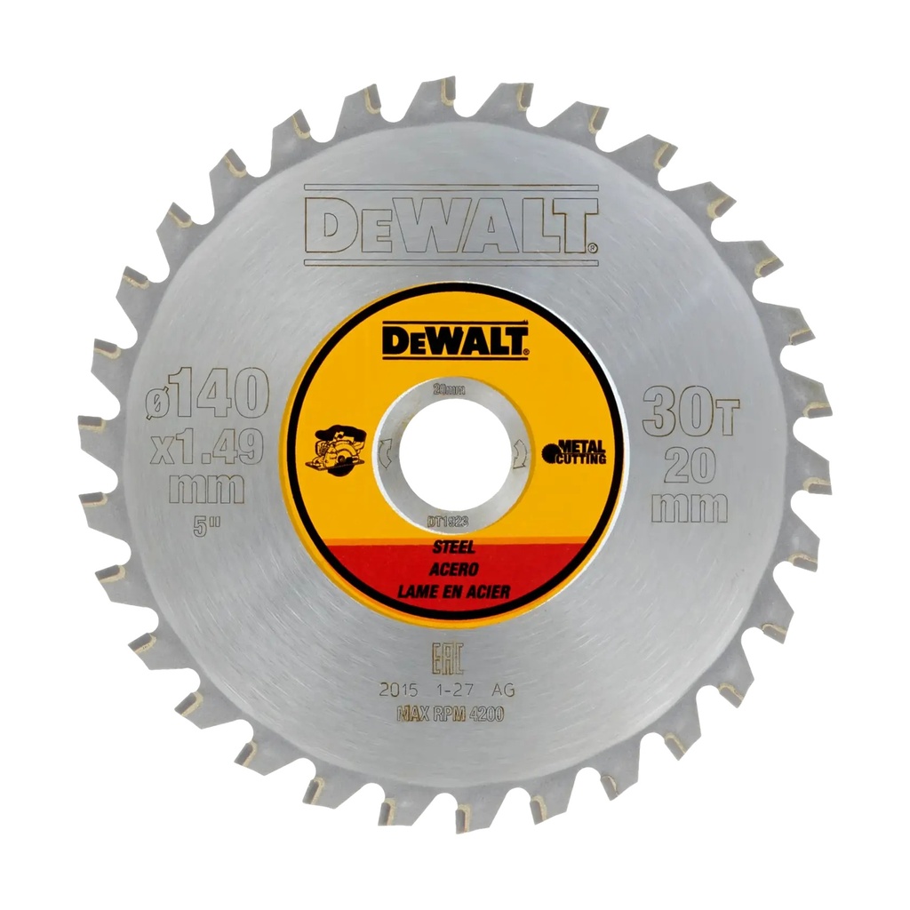 DEWALT Steel Cutting Circular Saw Blade, 140mm, 30T, DT1923-QZ