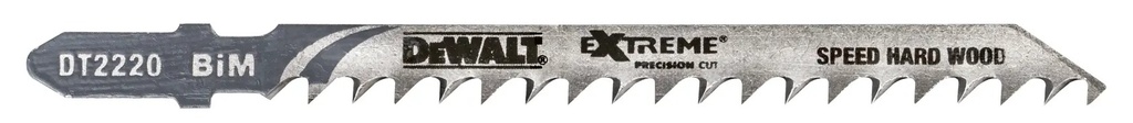 DEWALT Extreme Lama de ferastrau vertical de precizie pentru lemn, material BI (T144DF), 75 mm, pachet de 3, DT2220-QZ