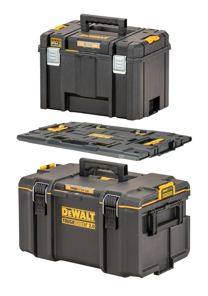 DEWALT TOUGHSYSTEM® And t Stak Storage Box Set With Adapter, DWST08017-9