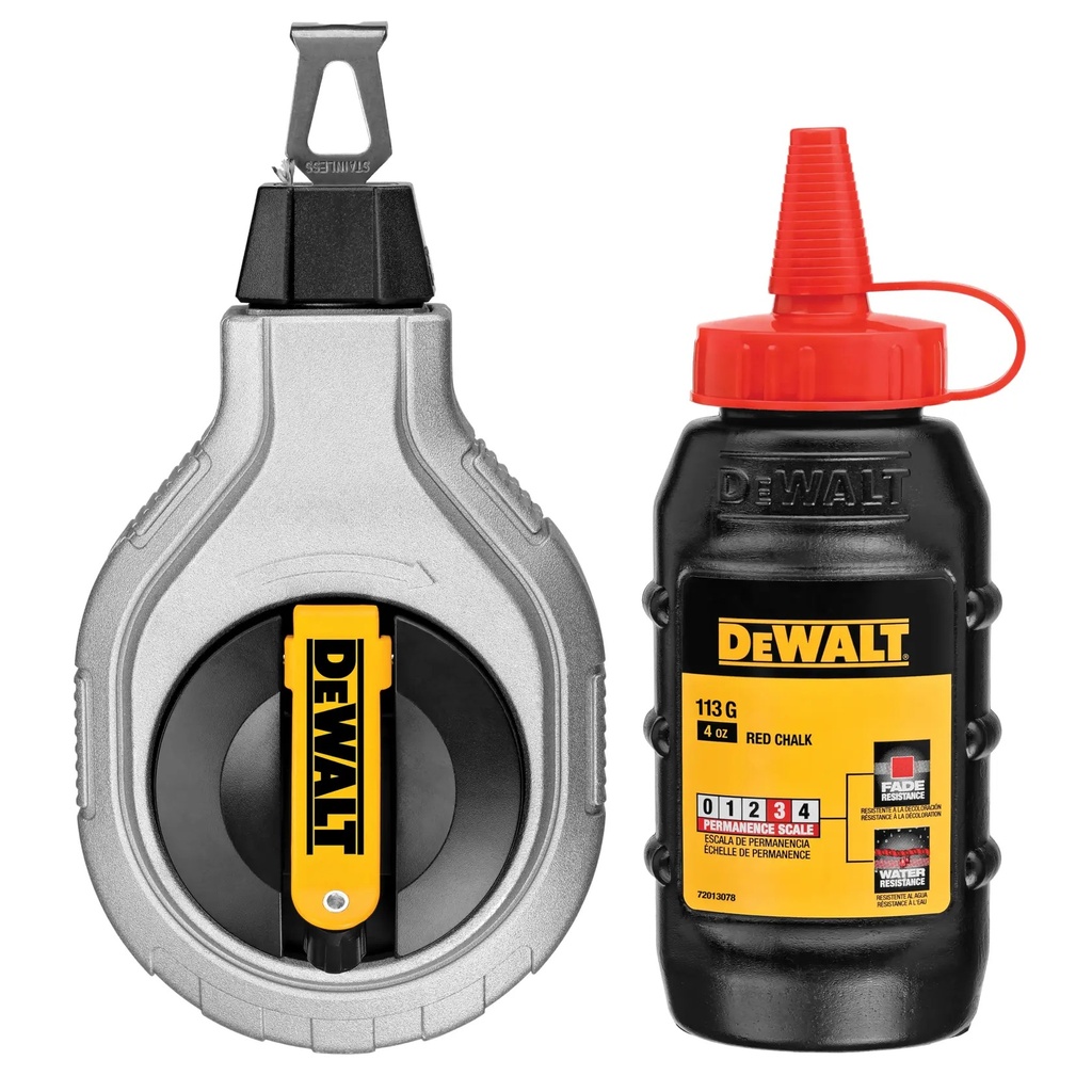 DEWALT Rola de creta 6:1 cu creta rosie, 30 m, DWHT47408-0