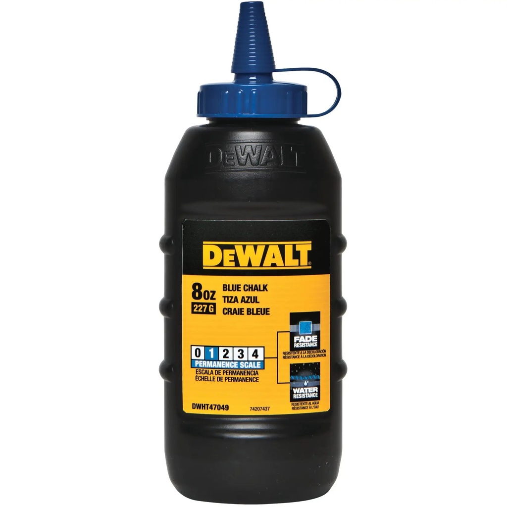 DEWALT Chalk - Blue, 8 Oz, DWHT47049L