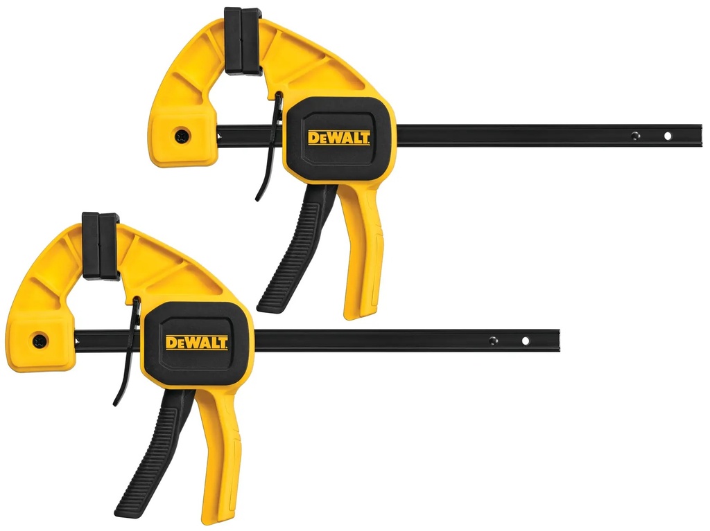 DEWALT Medium Trigger Clamp, 6in, 150mm, 2 Pack, DWHT83149