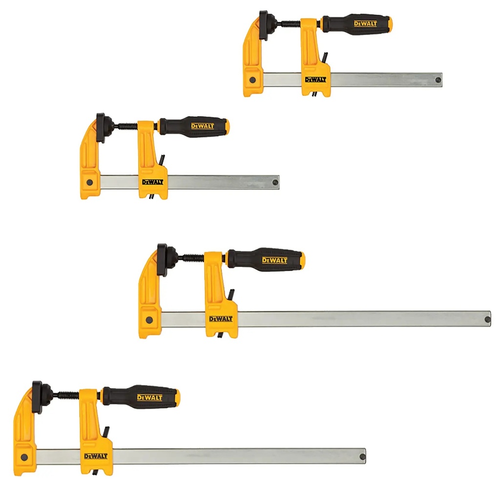 DEWALT Bar Clamp Set, 12in, 6in, 4 Pack, DWHT83855