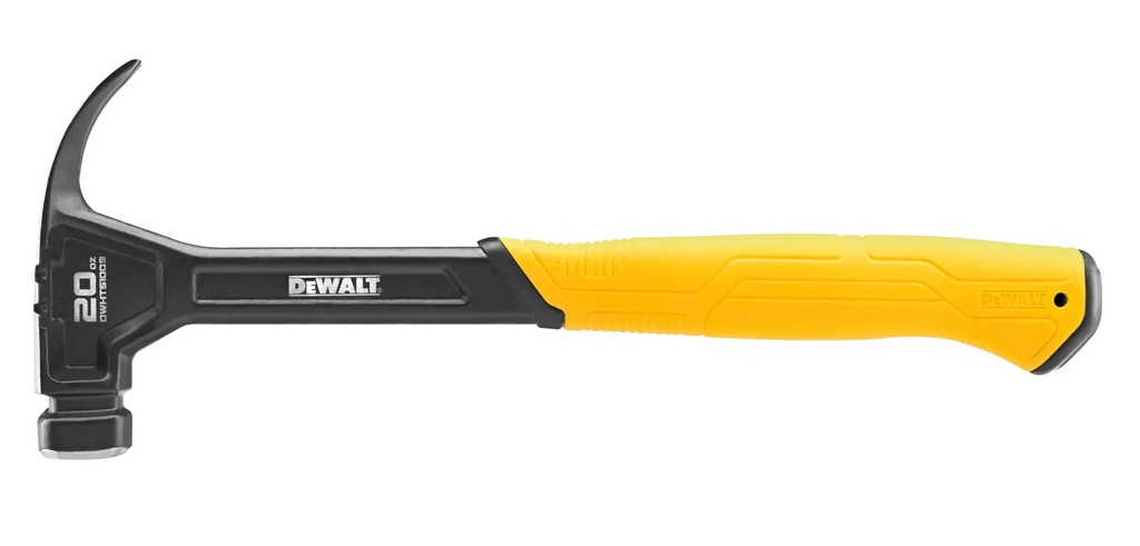 DEWALT Curve Claw Smooth Hammer, 20 Oz, DWHT51009-0
