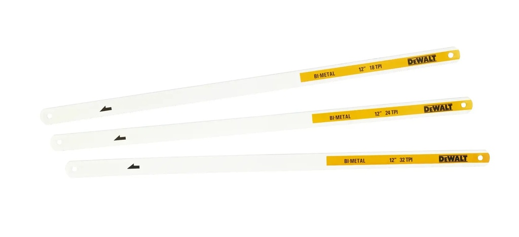 DEWALT Mixed Hacksaw Blades, 300mm/12-in, 3 Pack, DWHT0-20558