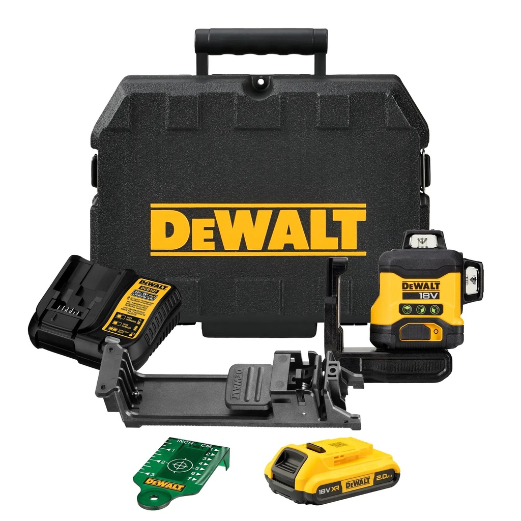 DEWALT Compact Laser Kit, 3x360, 18V XR®, DCLE34031D1-GB