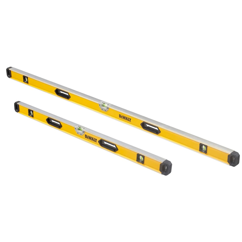 DEWALT (1200mm/1800mm) Twin Pack Levels, 4ft, 6ft, DWHT82650-1