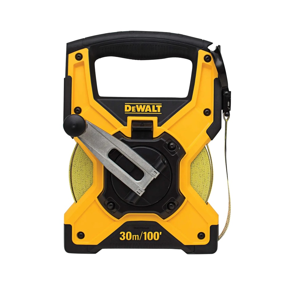 DEWALT Premium Fibreglass Long Tape Measure, 30m, 100ft, DWHT34146