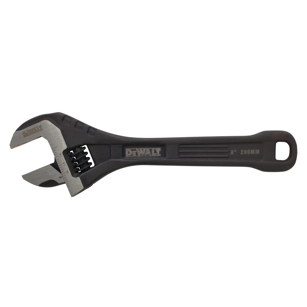 DEWALT All Steel Adjustable Wrench, 8in, DWHT80267-0