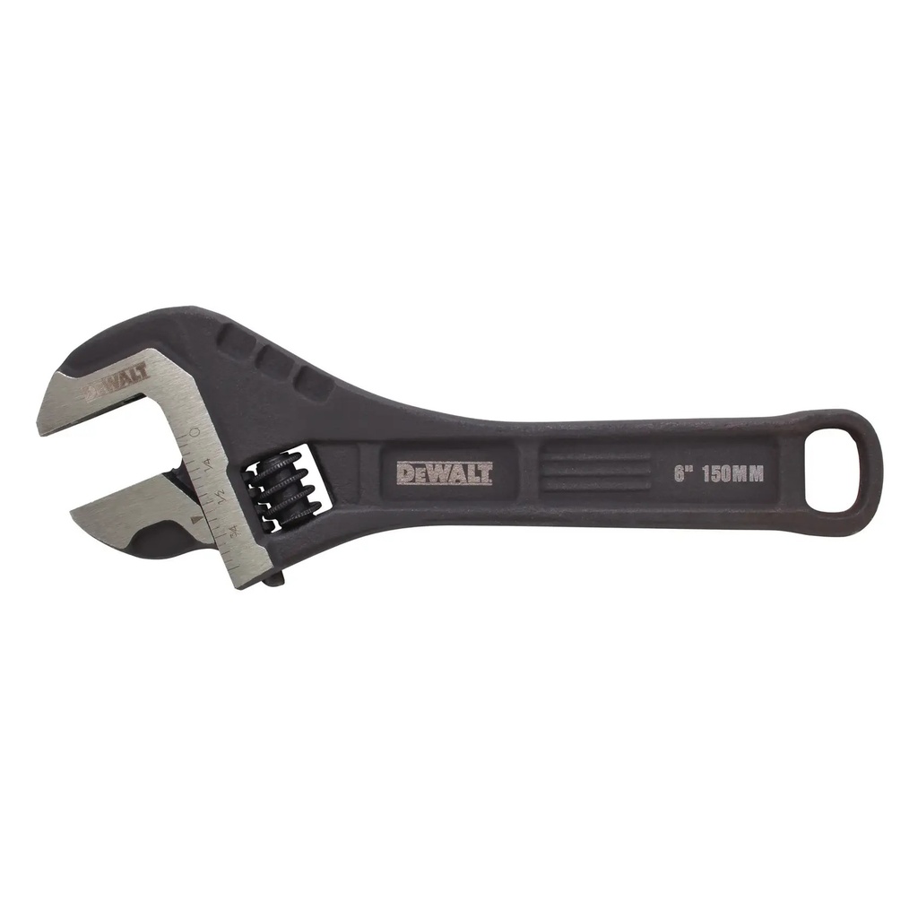 DEWALT All Steel Adjustable Wrench, 6in, DWHT80266-0