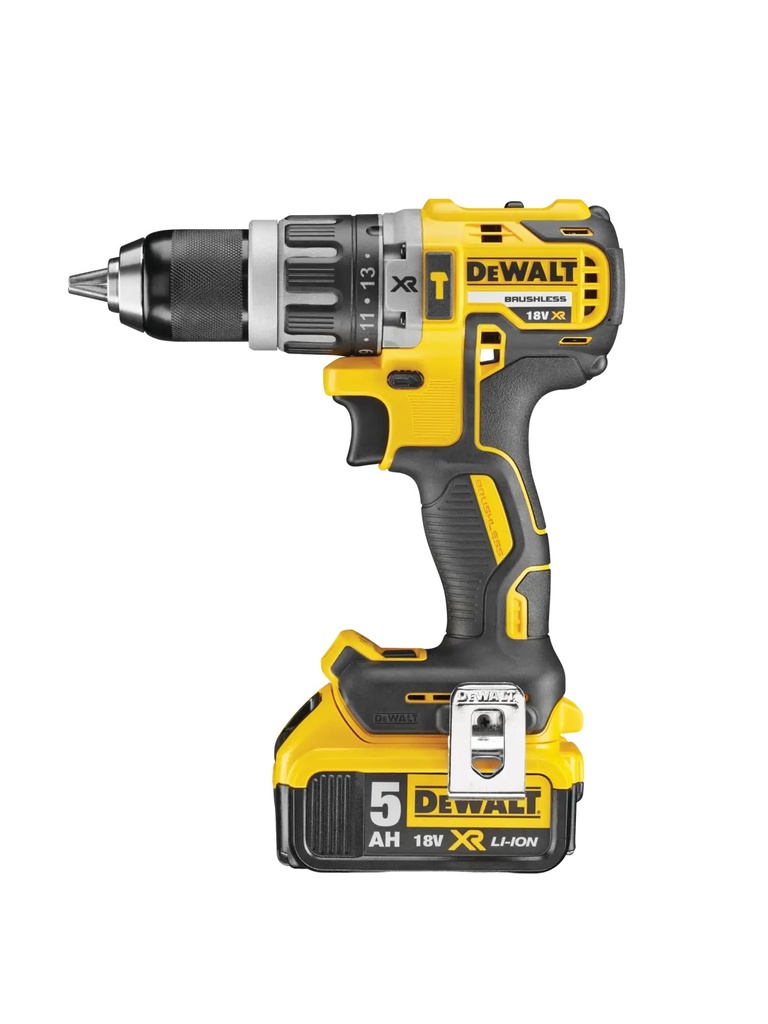 DEWALT Brushless Hammer Drill Driver, 18V XR®, 2 x 5.0Ah, DCD796P2-GB